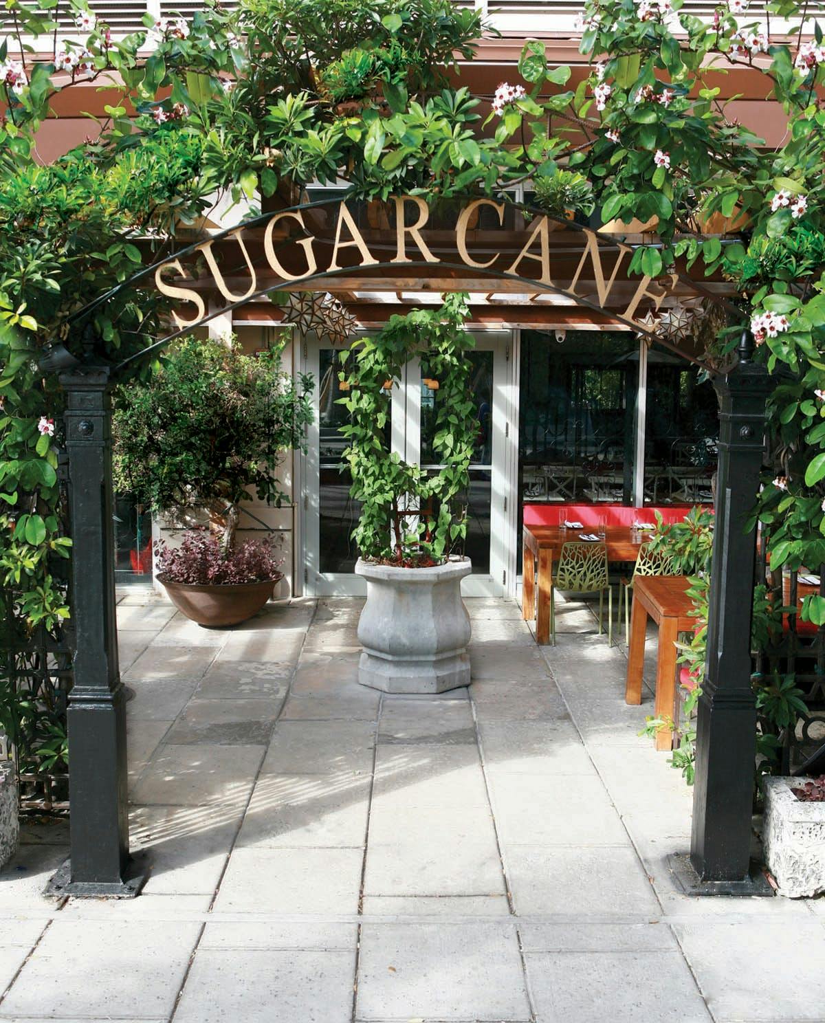 Entrance of Sugarcane Miami.