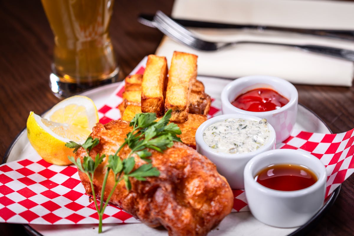 Fish & chips dish from Sugarcane, which is a restaurant based in The Venetian Hotel in Las Vegas.