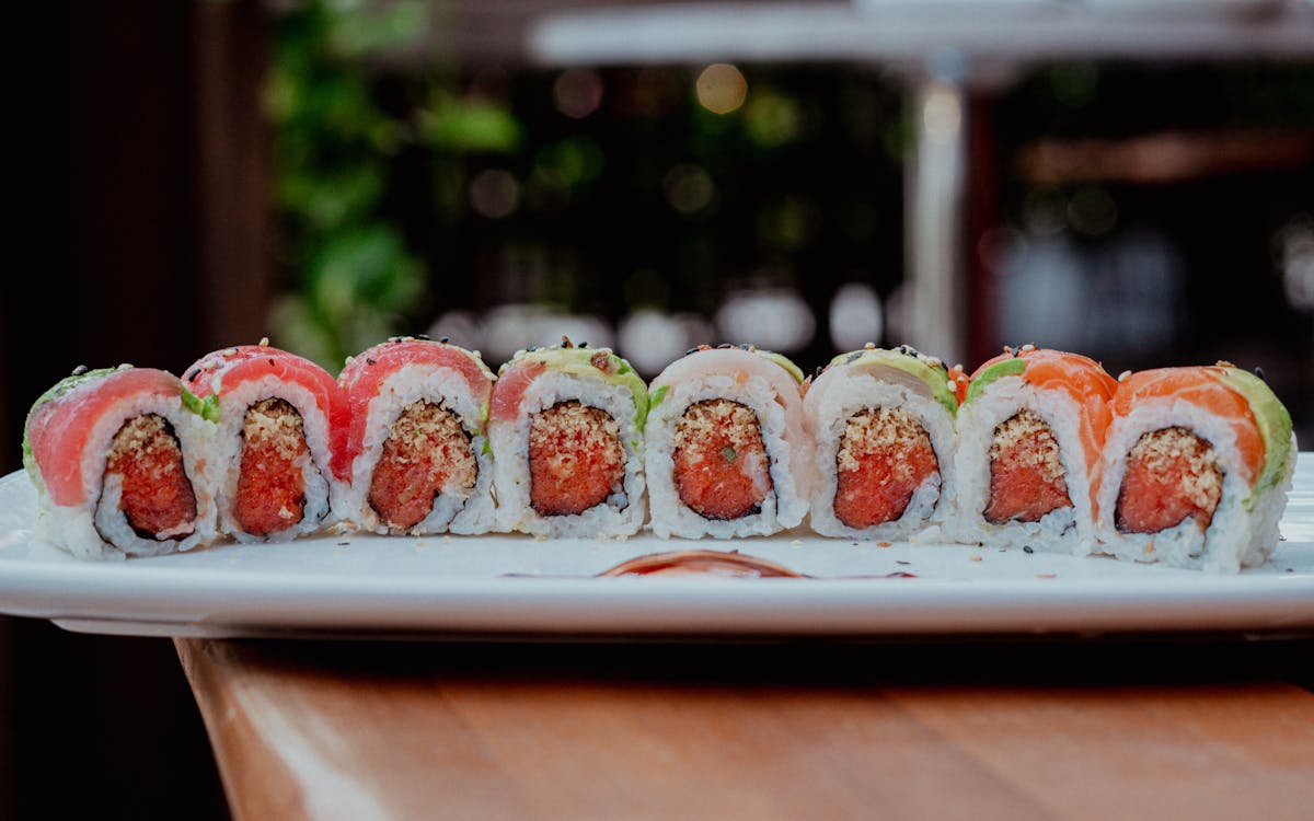 sushi platter.