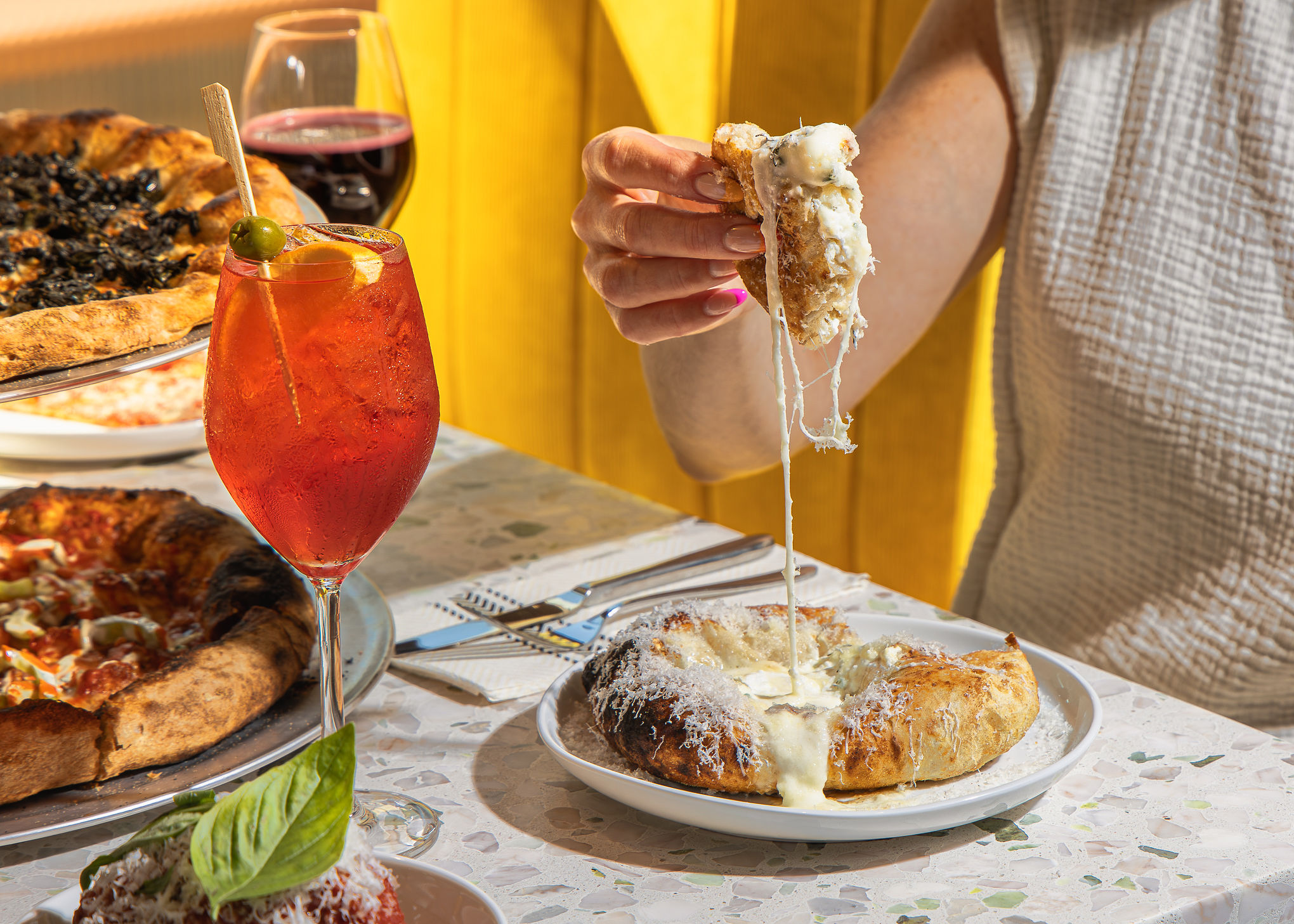 a plate of food on a table