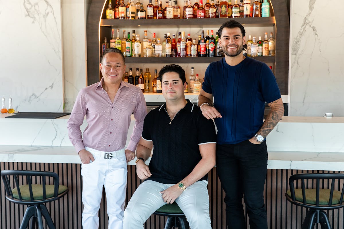 a man standing in front of Lance McCullers et al. posing for the camera