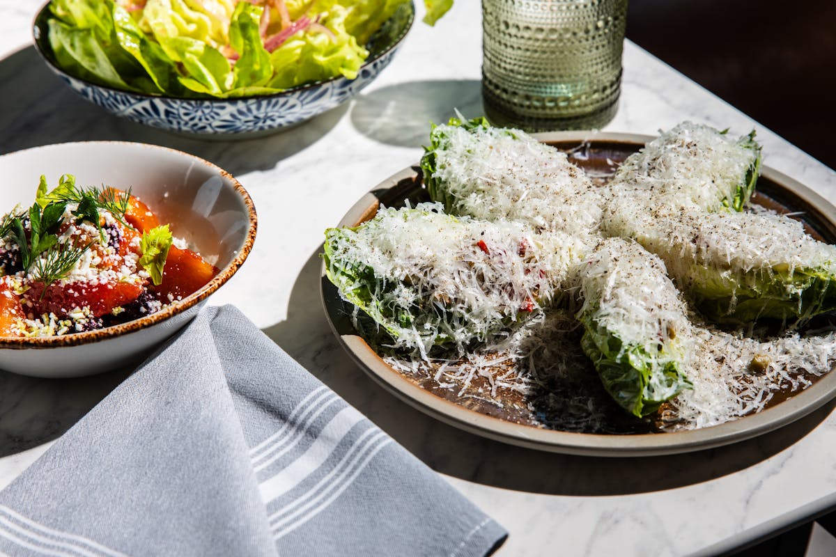 a bowl of food on a table