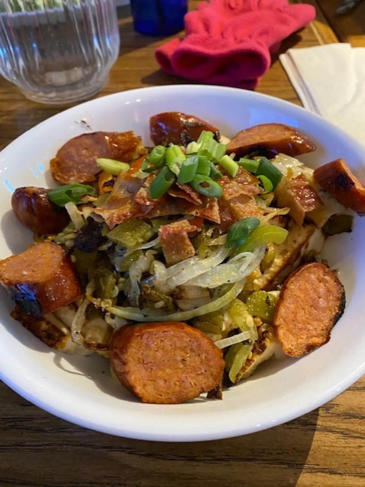 a plate of food on a table