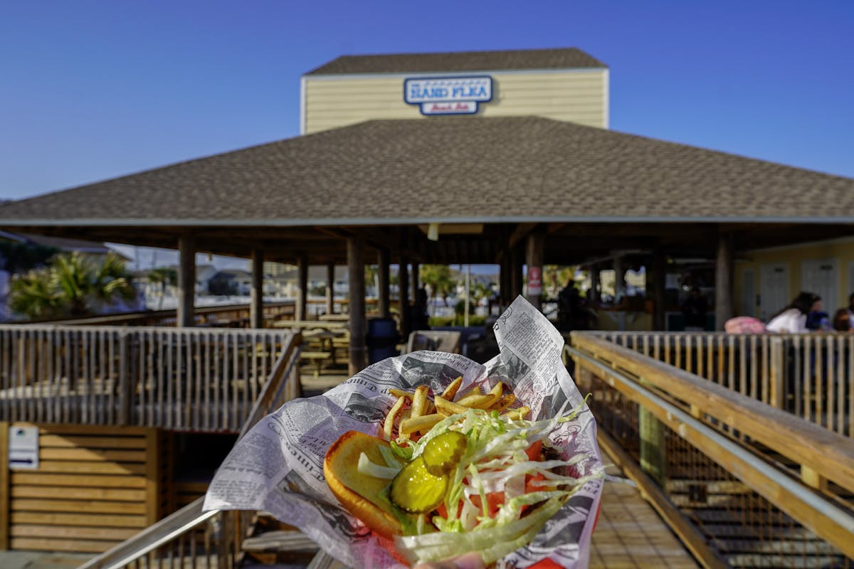 food on a picnic table