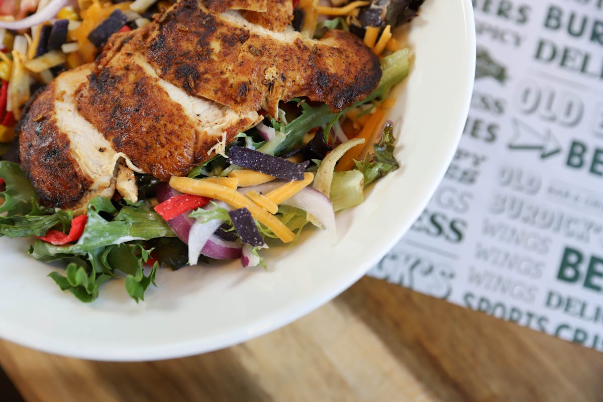 a plate of food on a table