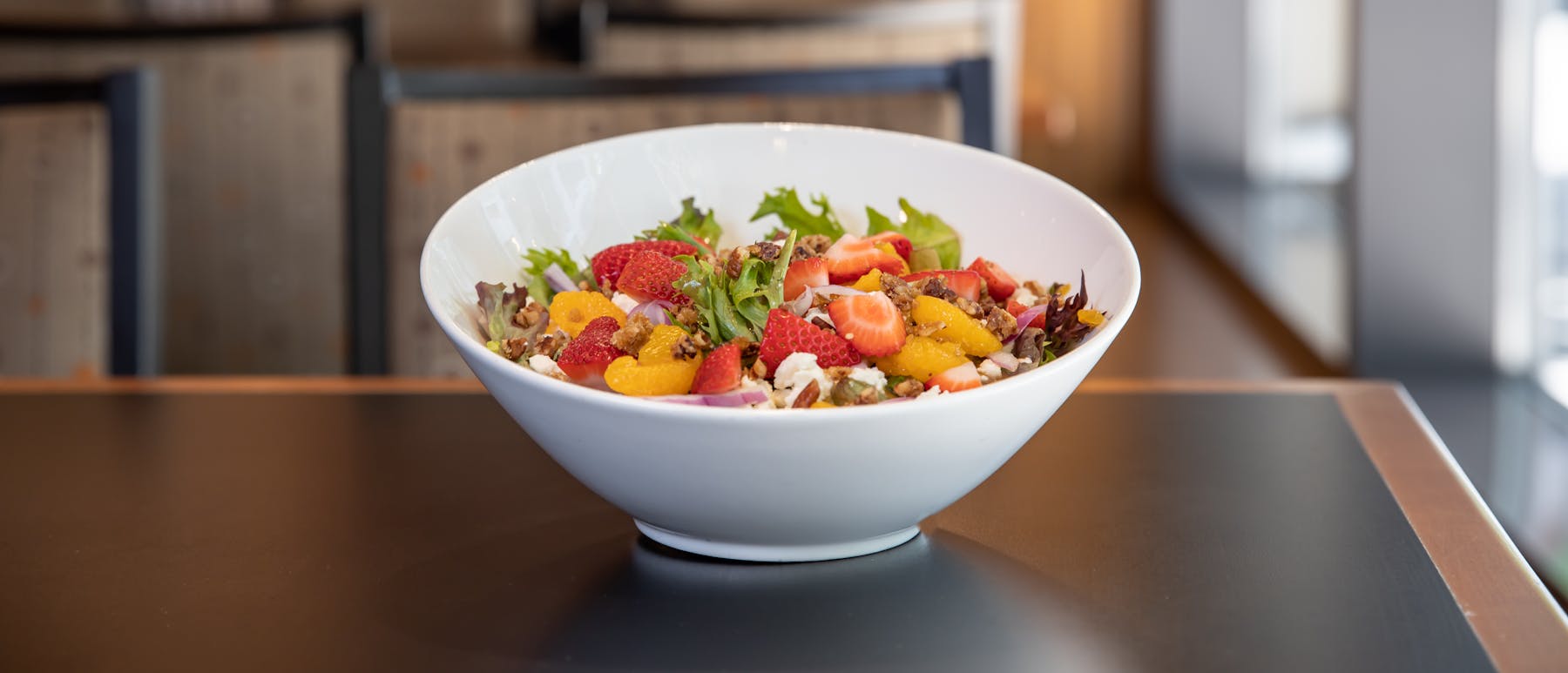 a bowl of food on a table