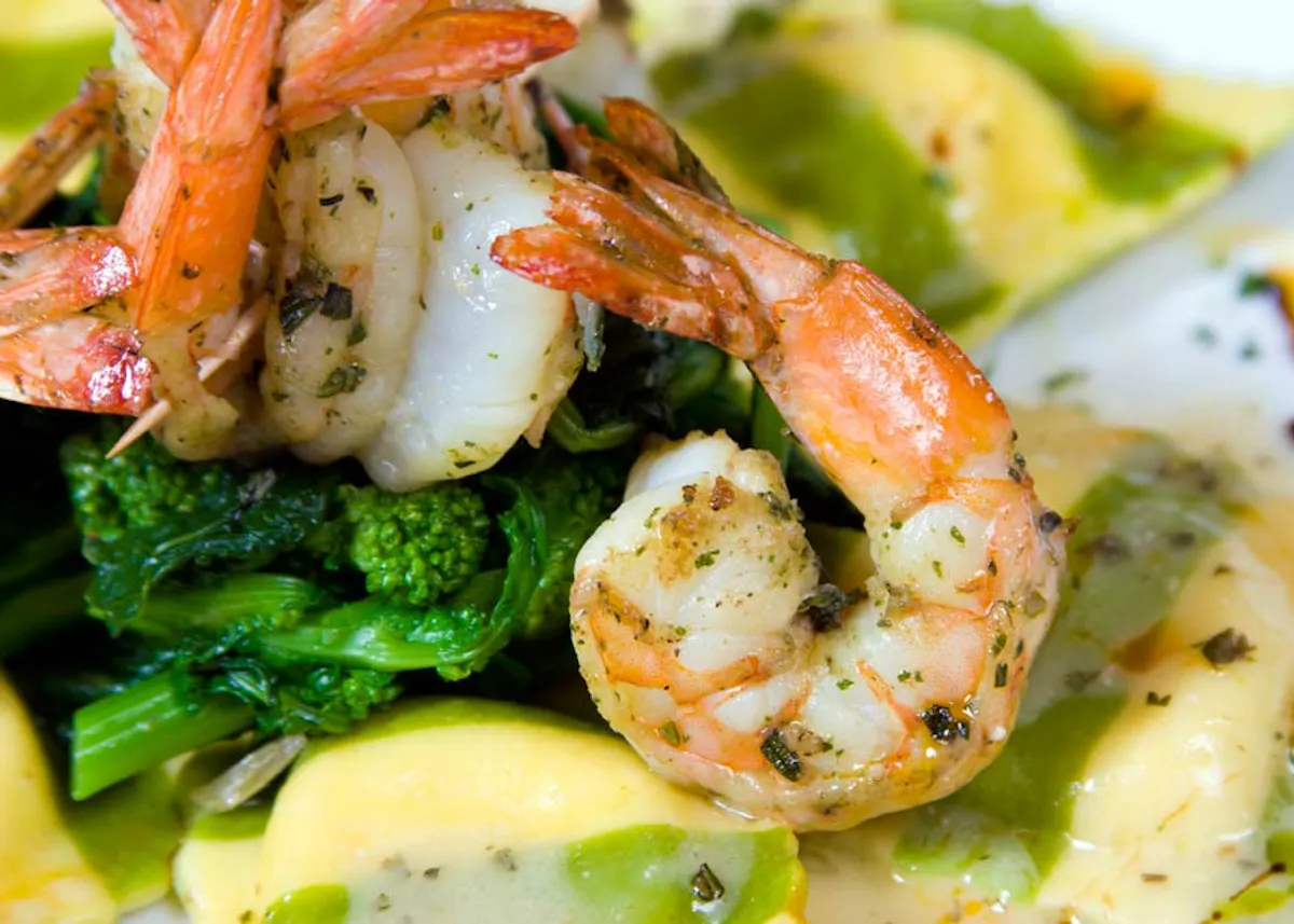 a close up of a plate of food with broccoli