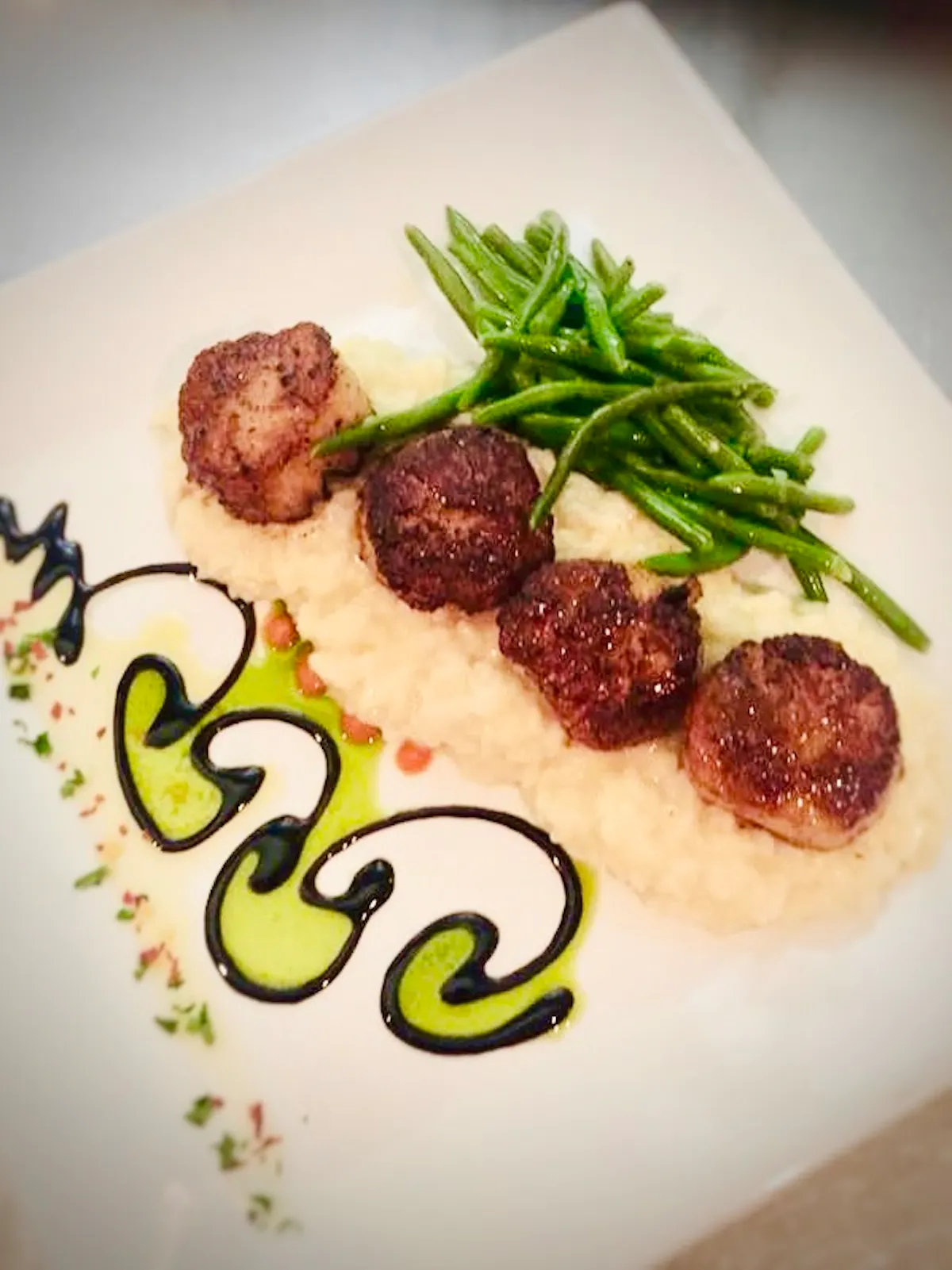 a plate of food with broccoli