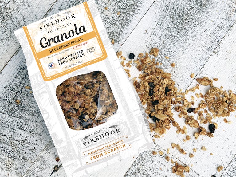 granola bag with spilled granola