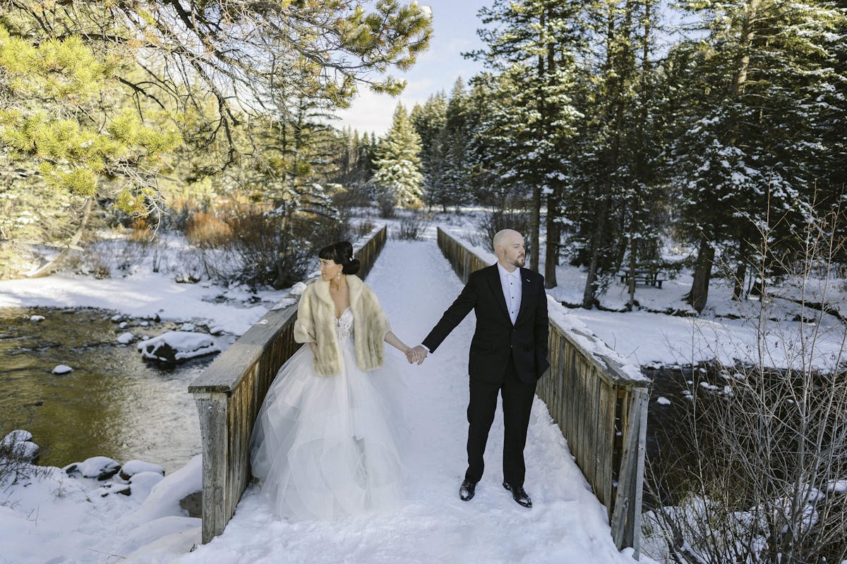 Larkspur Vail Winter Wedding Venue Colorado Vail Bridge