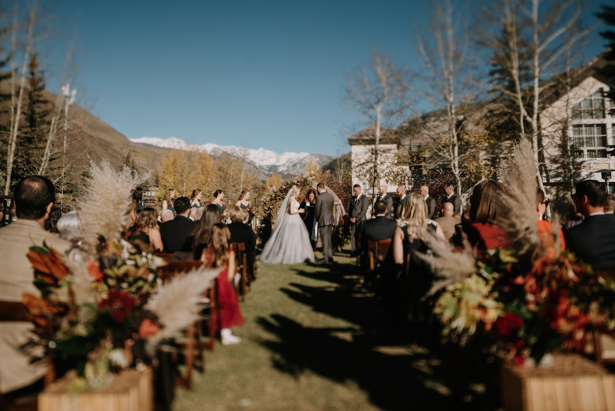 Larkspur Wedding Venue Vail Colorado Mountain Wedding Ceremony