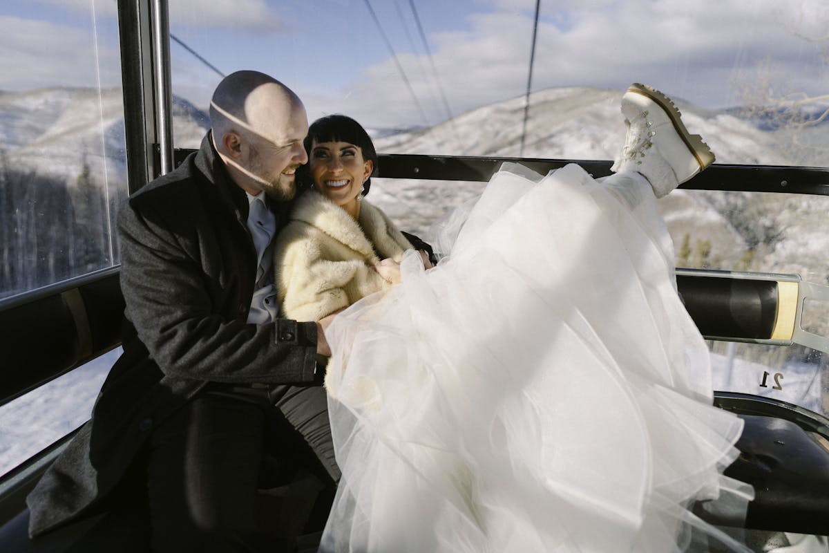 Larkspur Vail Winter Wedding Venue Colorado Chairlift