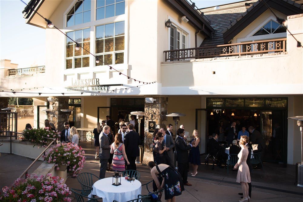 Larkspur Restaurant Events Weddings Vail Colorado Mountainside Patio Deck