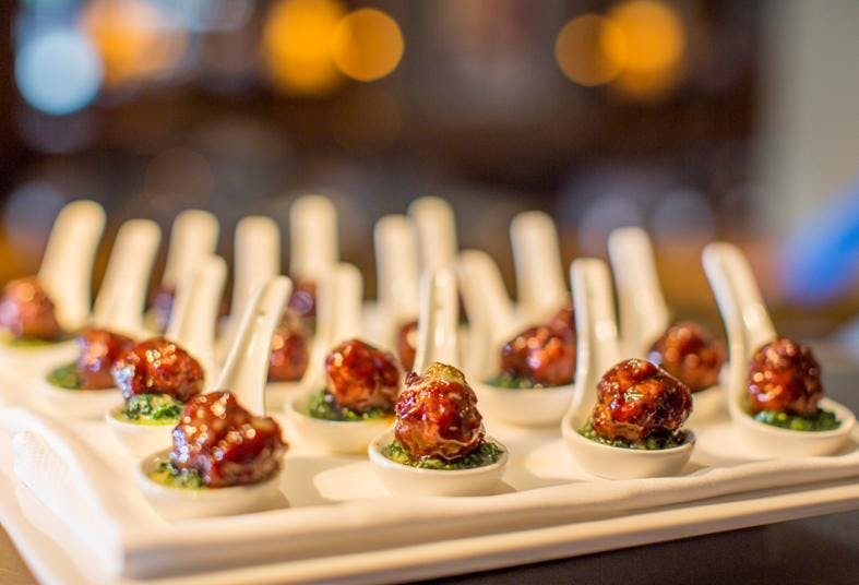 a plate of food on a table