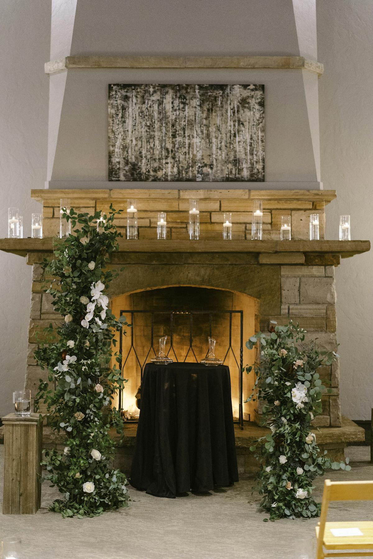 Larkspur Vail Winter Wedding Venue Colorado Indoor Ceremony