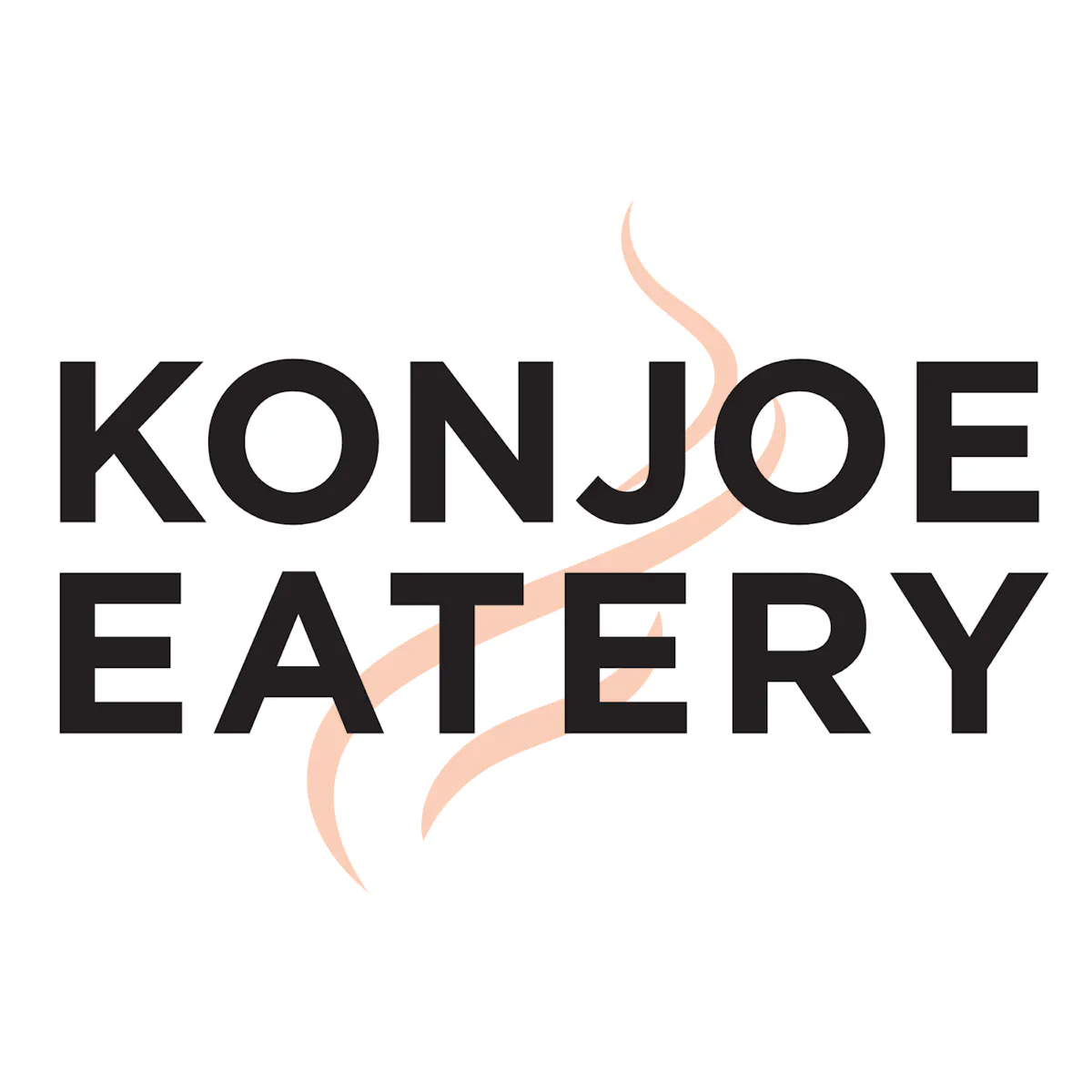 a black text with orange smoke