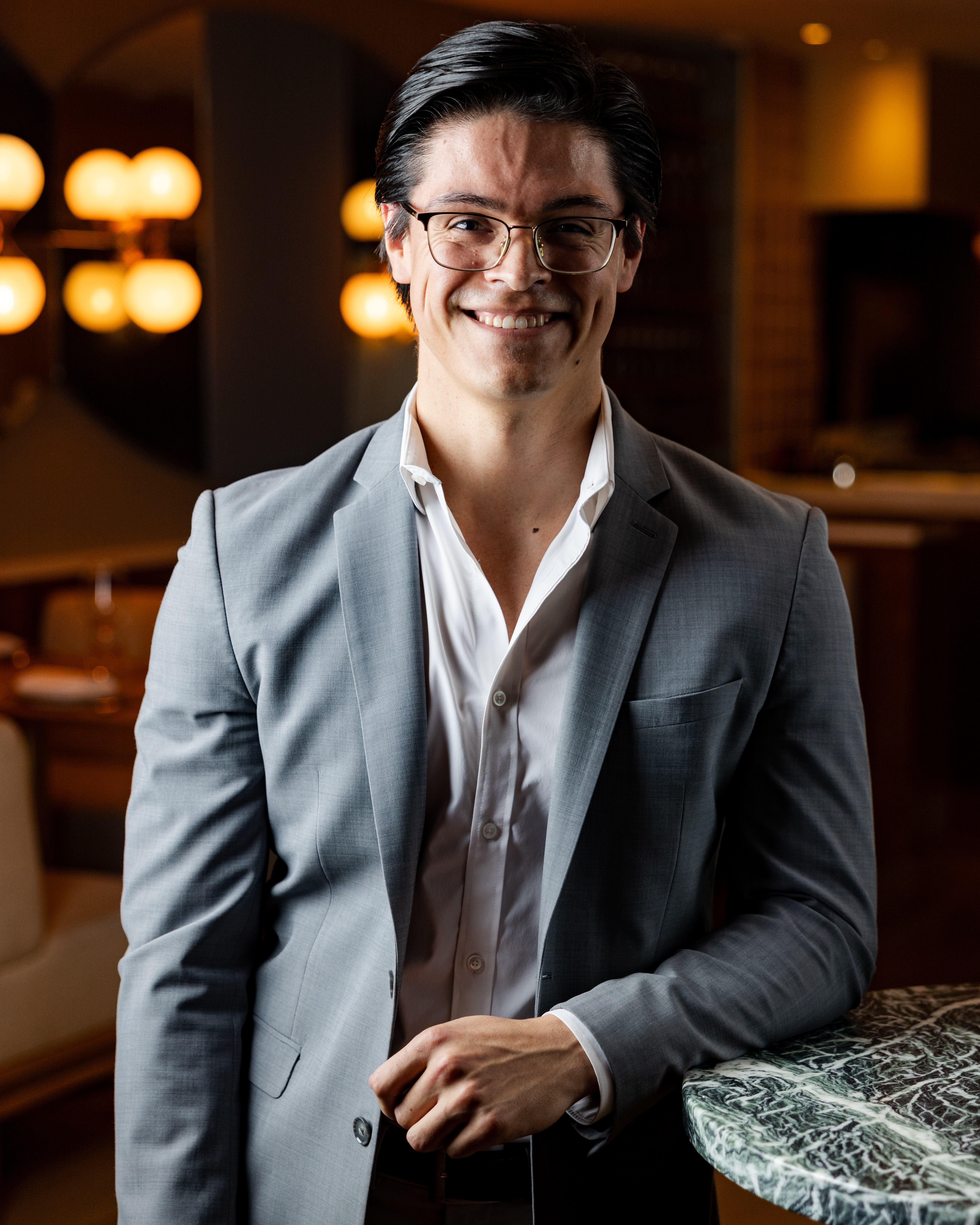 a man wearing a suit and tie