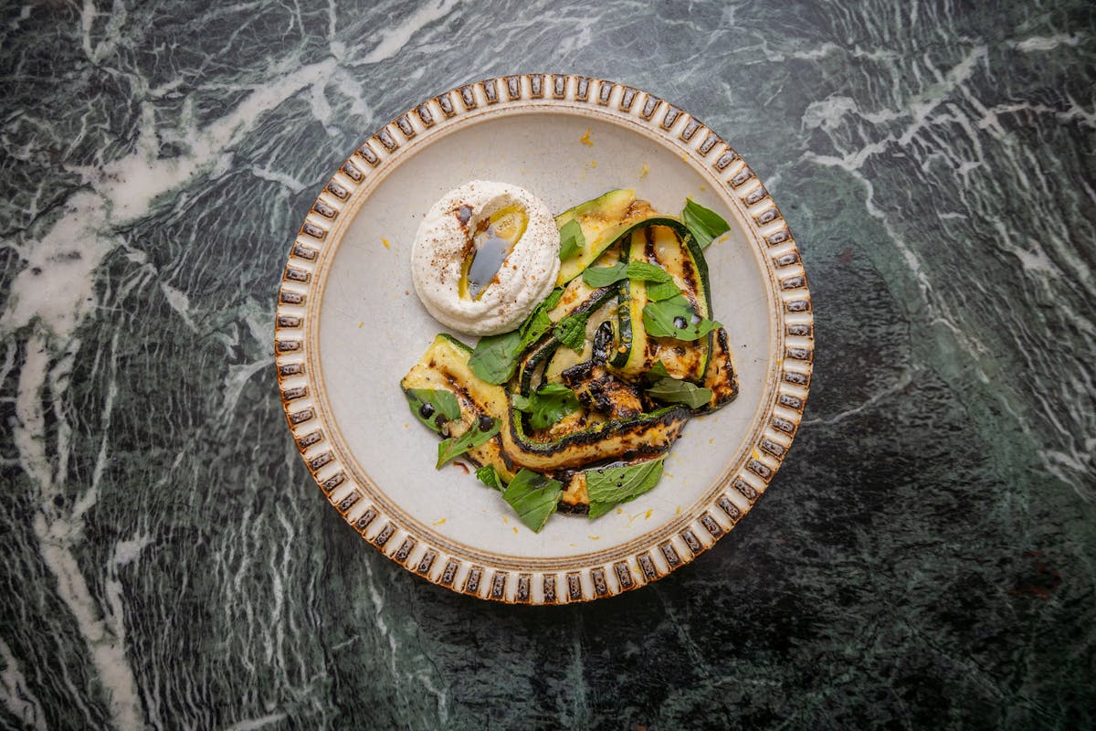 a close up of food on a table