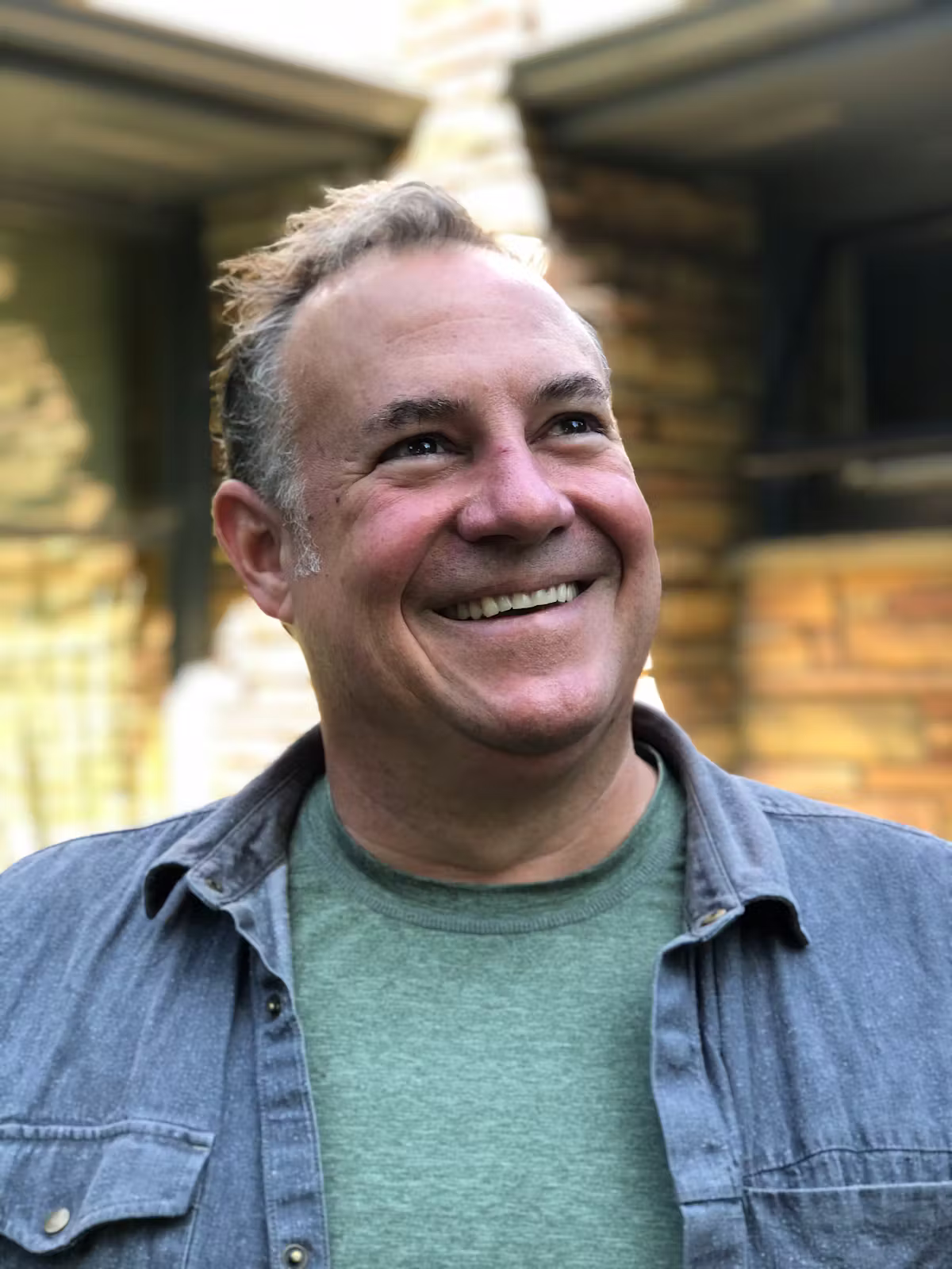 a man smiling for the camera