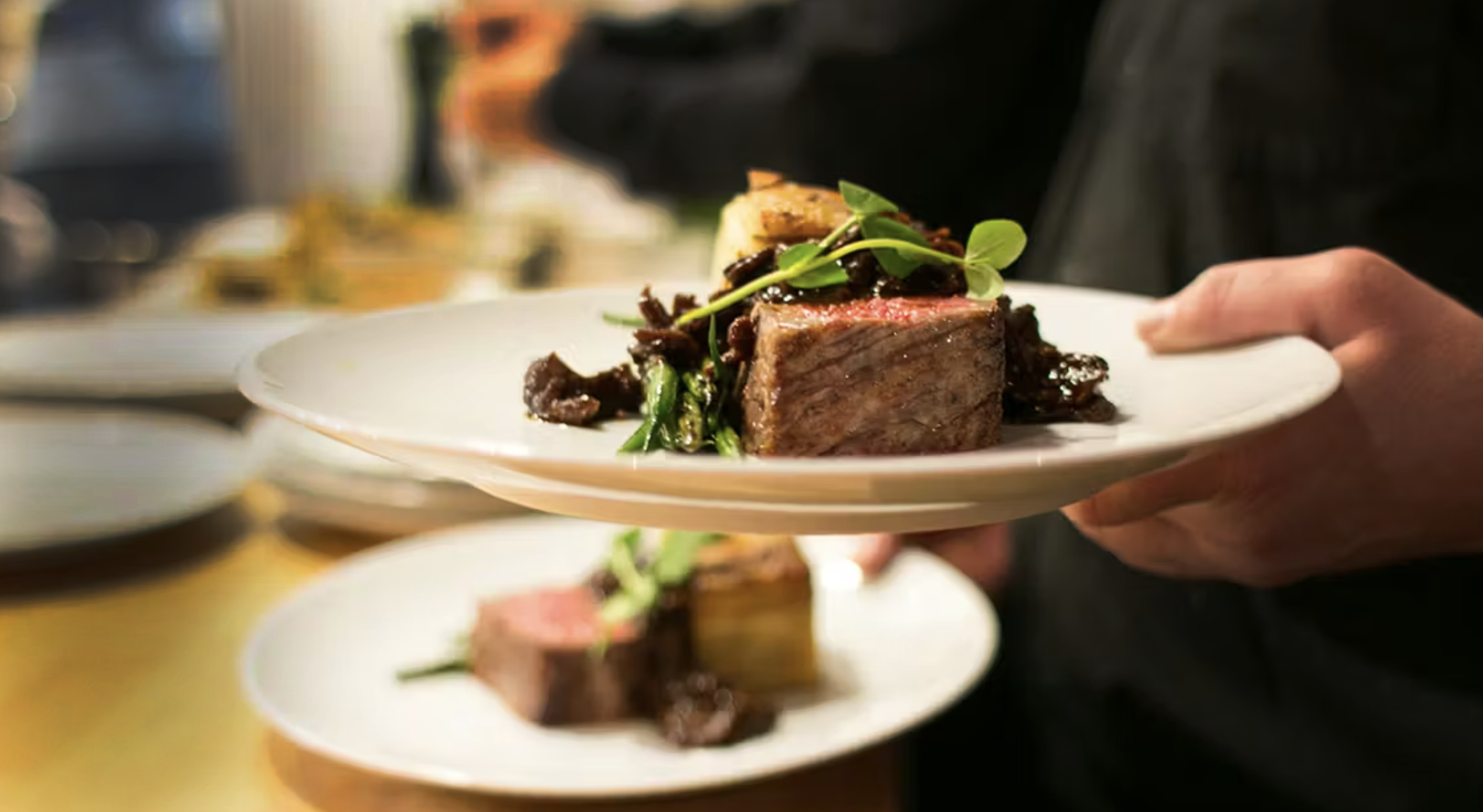 a plate of food on a table