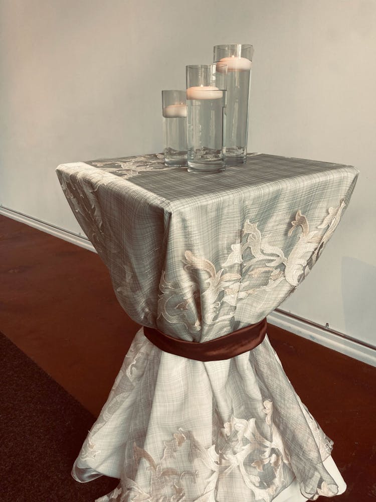 a vase sitting on a table
