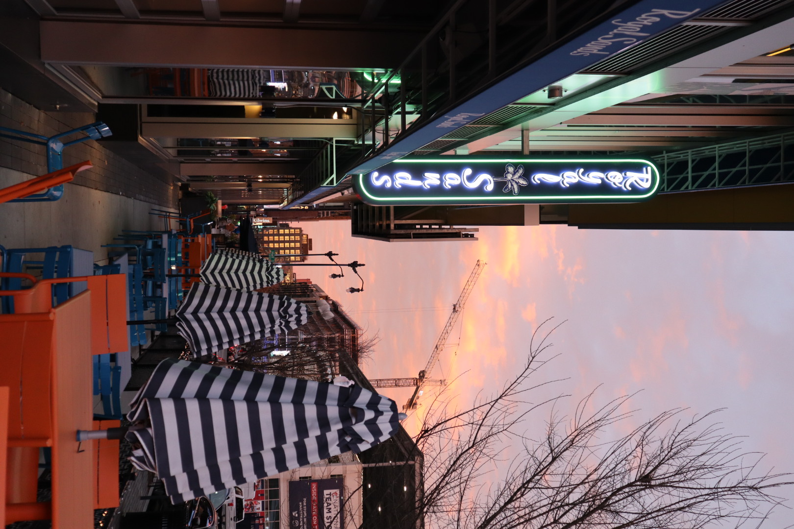a sign on the side of a building