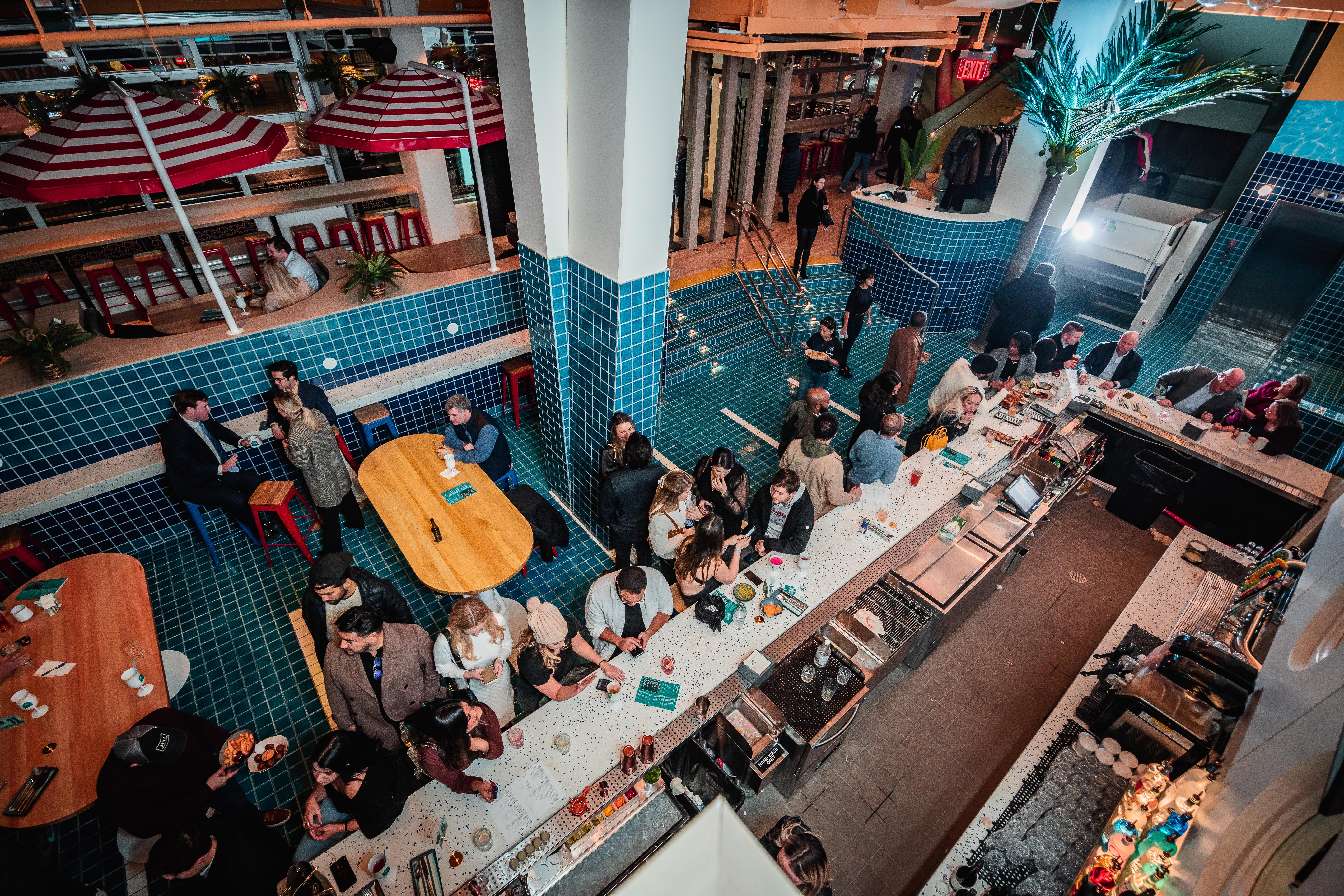 a group of colorful buildings
