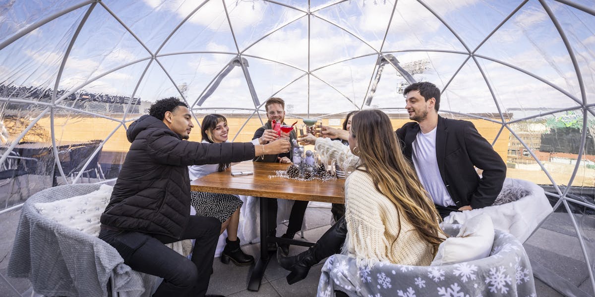 Igloo Dining | The Foundry Rooftop