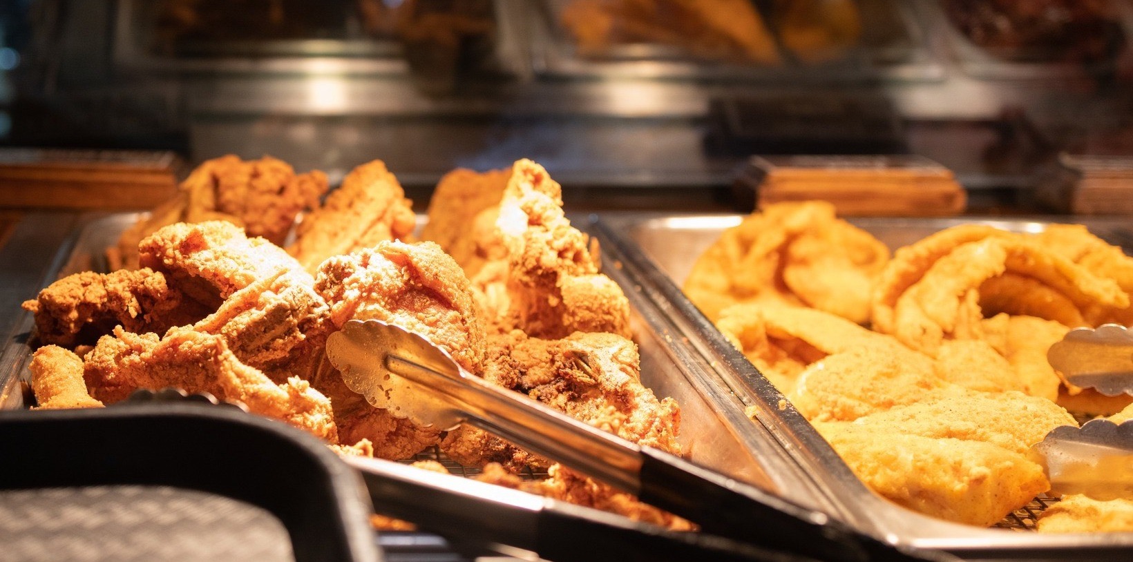 a tray of food on a plate
