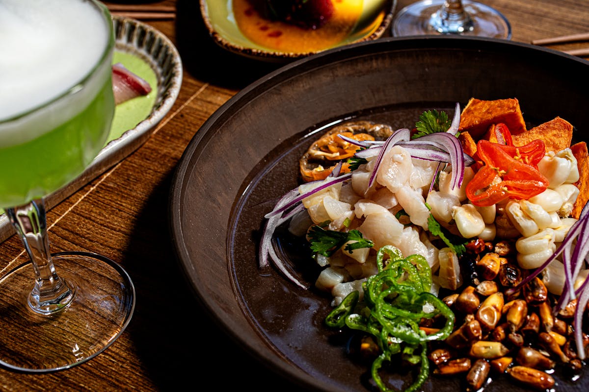 a bowl of food on a plate