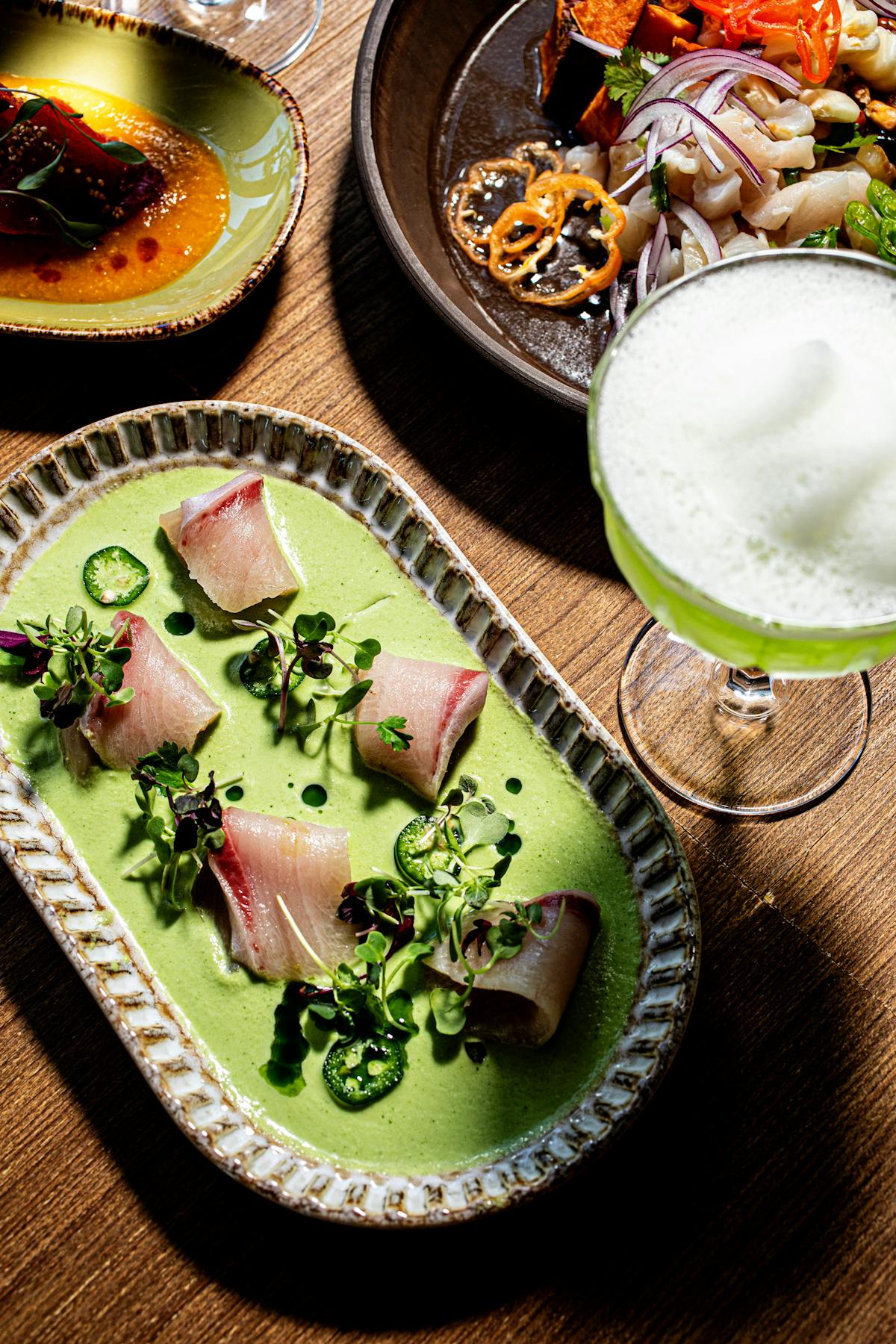a plate of food on a table