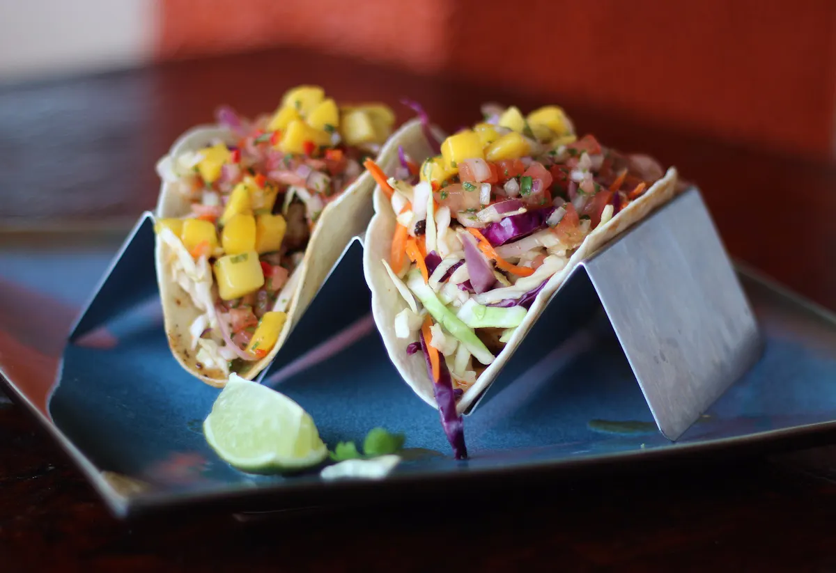 tacos on a tray