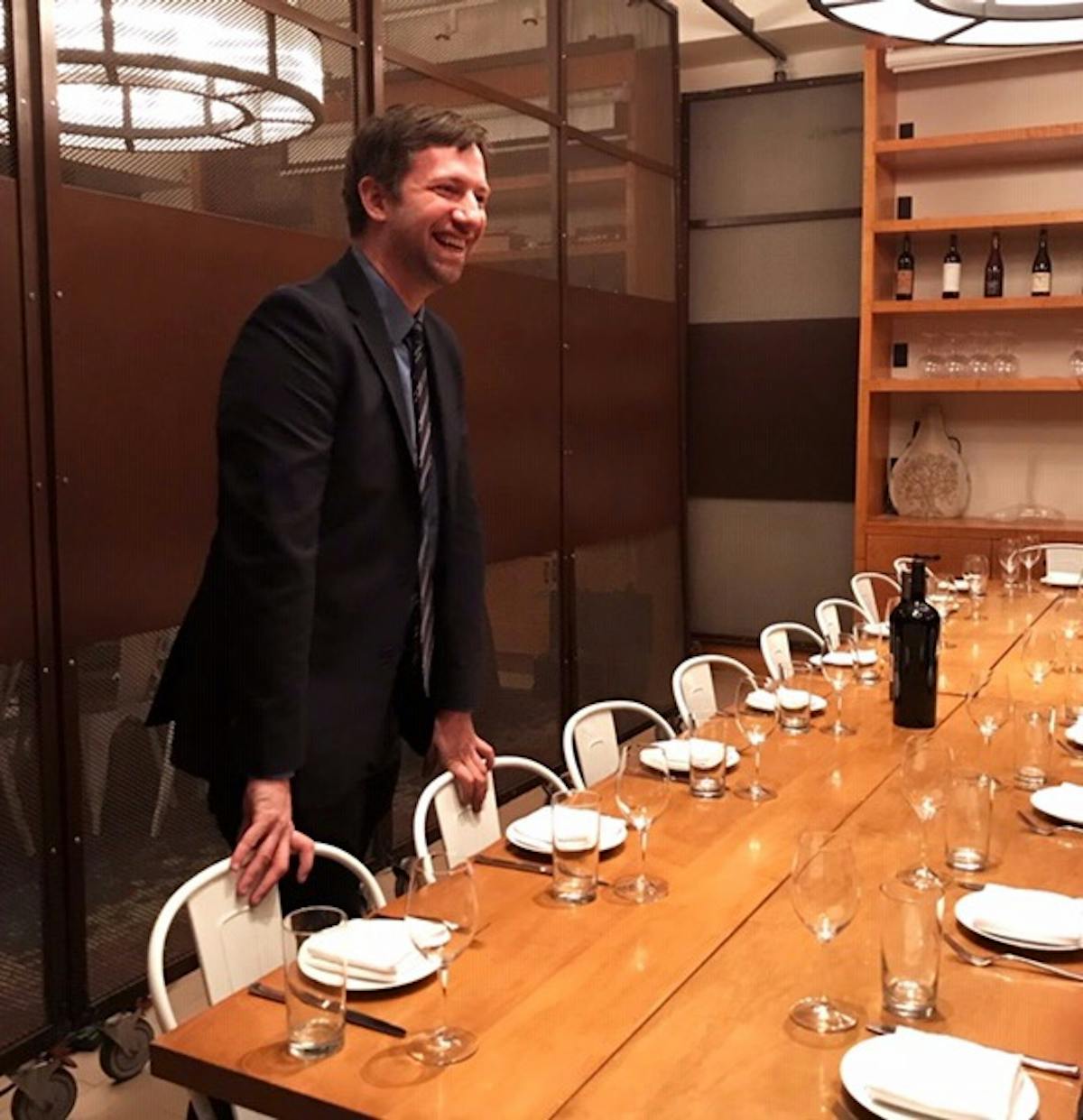 a man sitting at a table