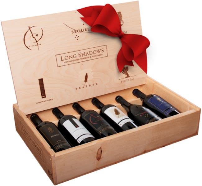Long Shadow Vintners Wooden Box Set 2012 6 Wines Corkbuzz