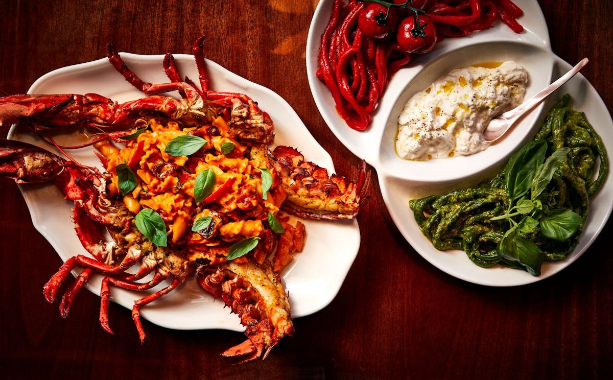 a plate of food on a table