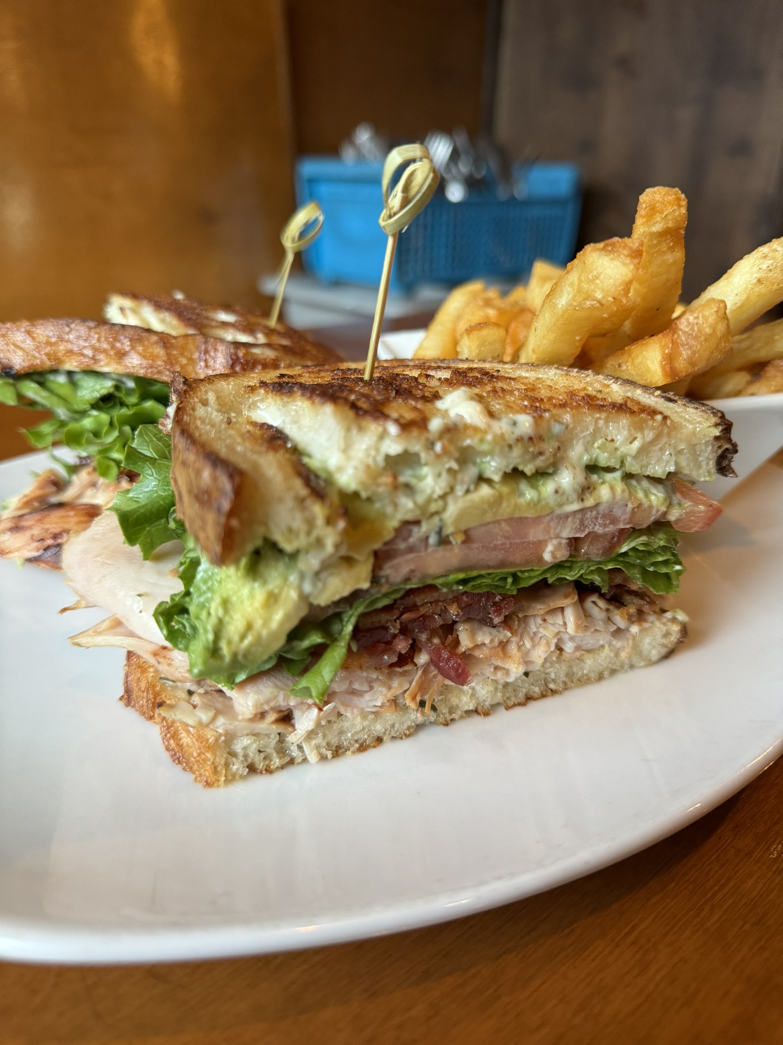 a close up of a sandwich on a plate