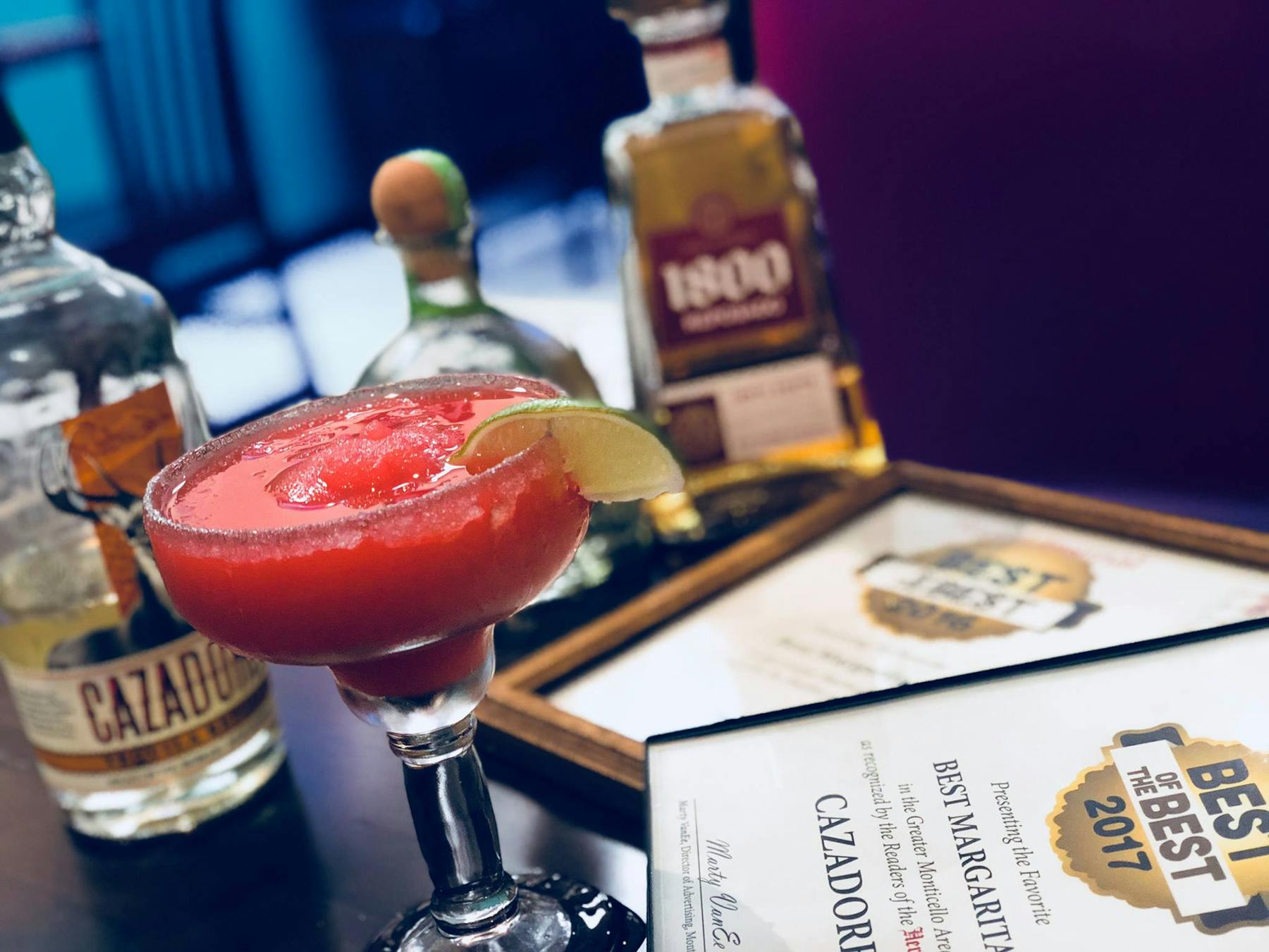 a margarita cocktail