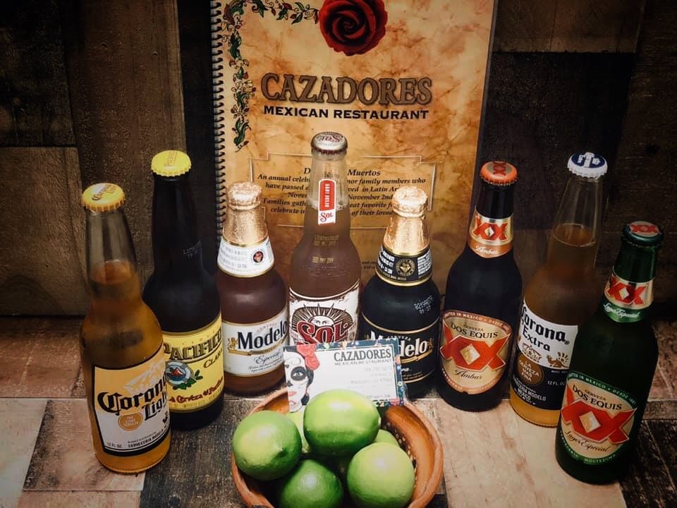 beer bottles on a table