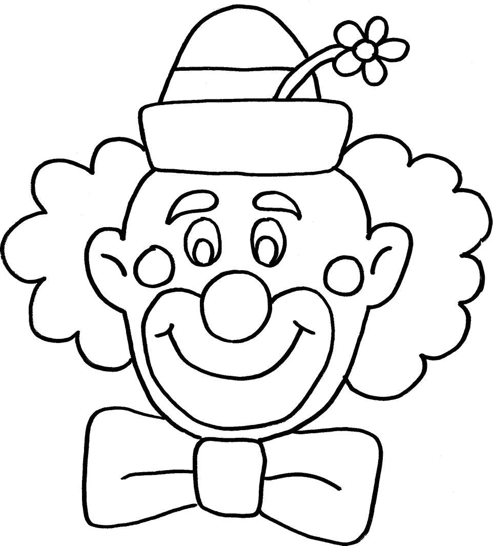 a drawing of a clown