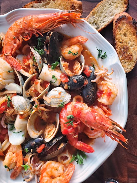 a plate of food