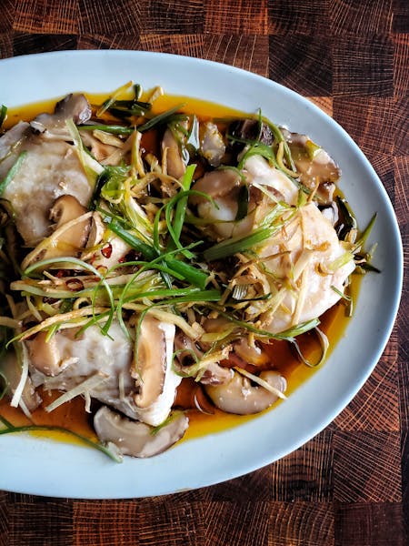 a bowl of food on a plate