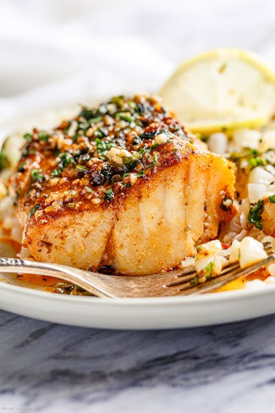 a close up of a plate of food