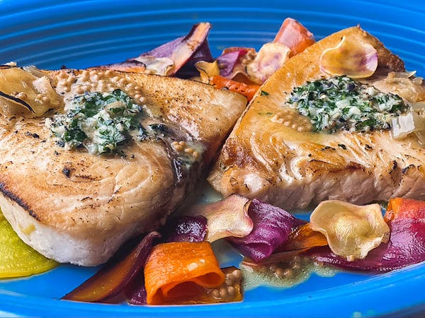 a plate of food