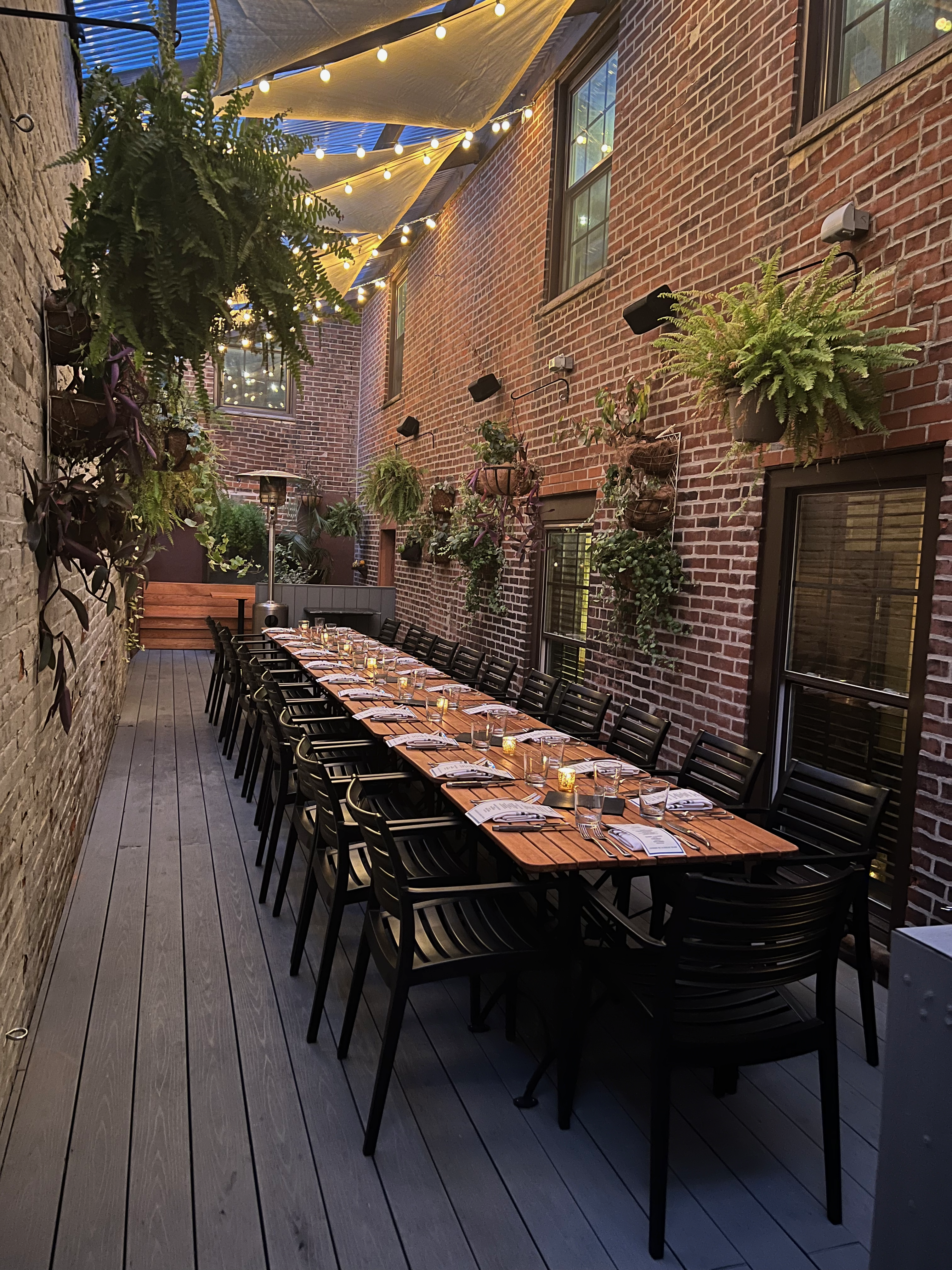 long table private event