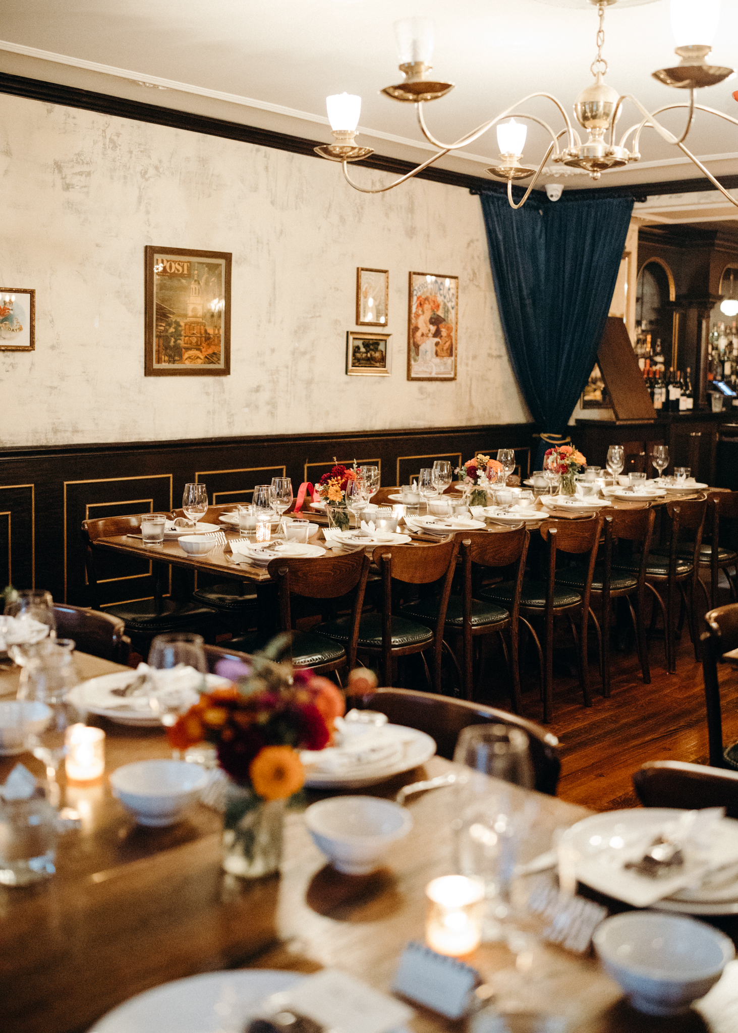 a dining room table