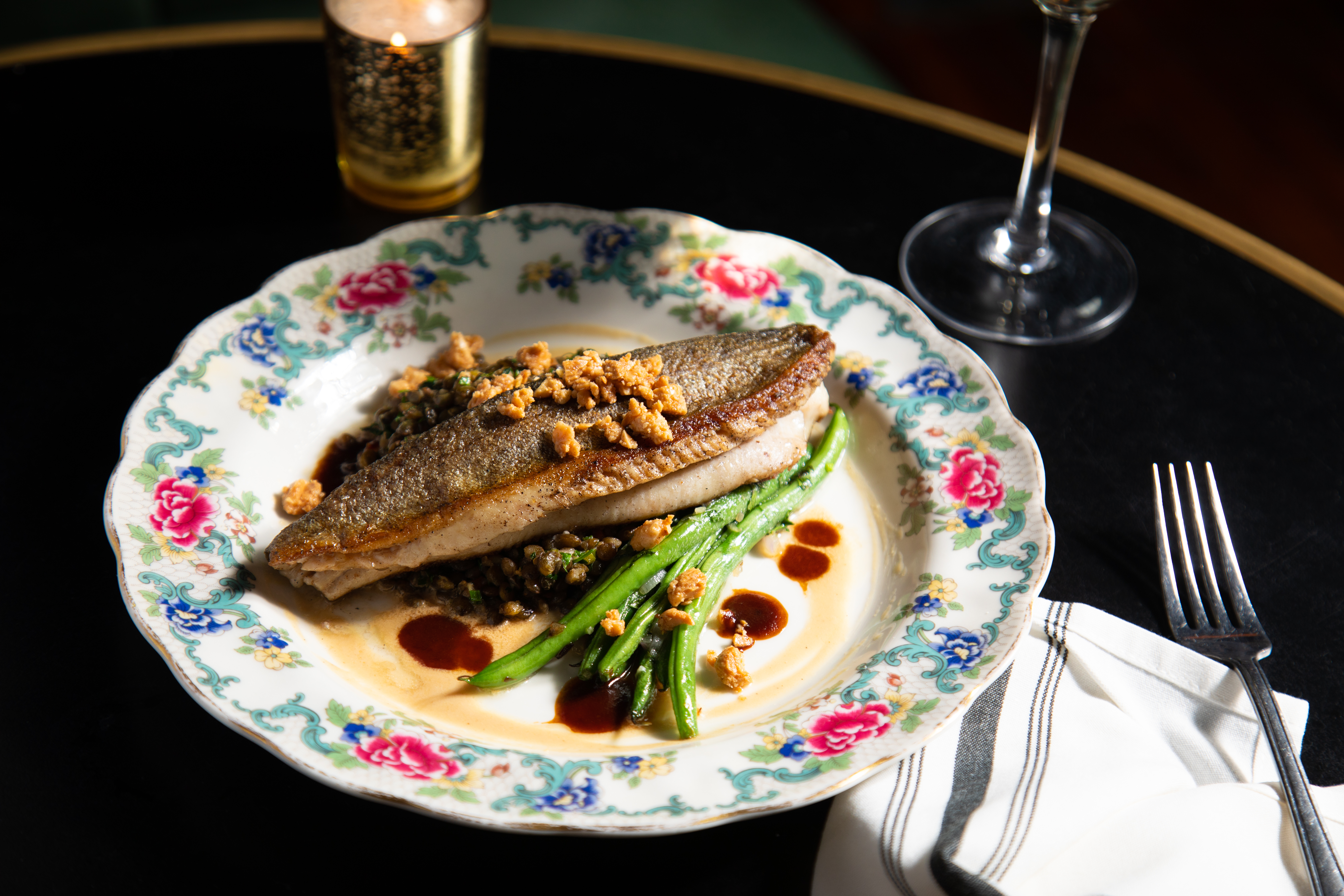 crispy trout almandine