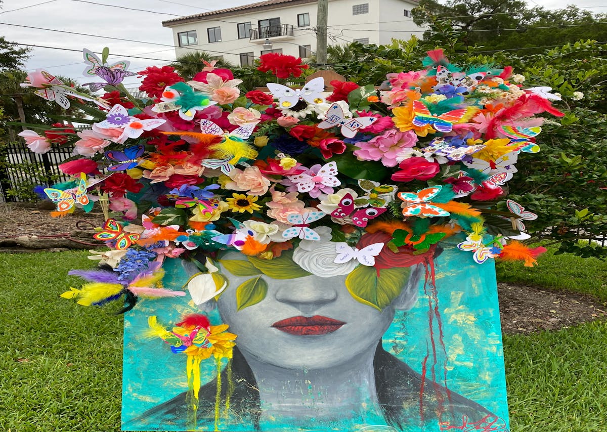 a group of colorful flowers in a garden