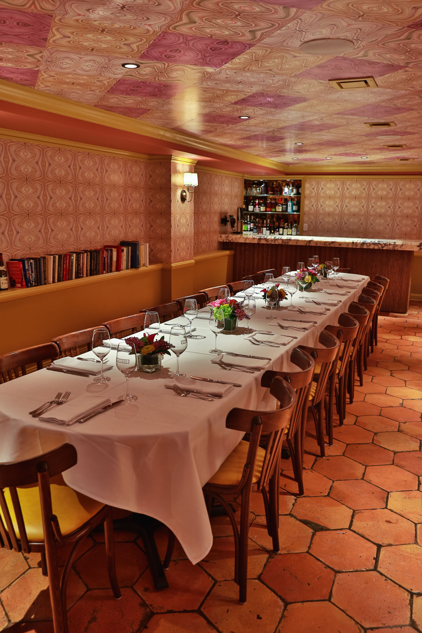 a dining room table