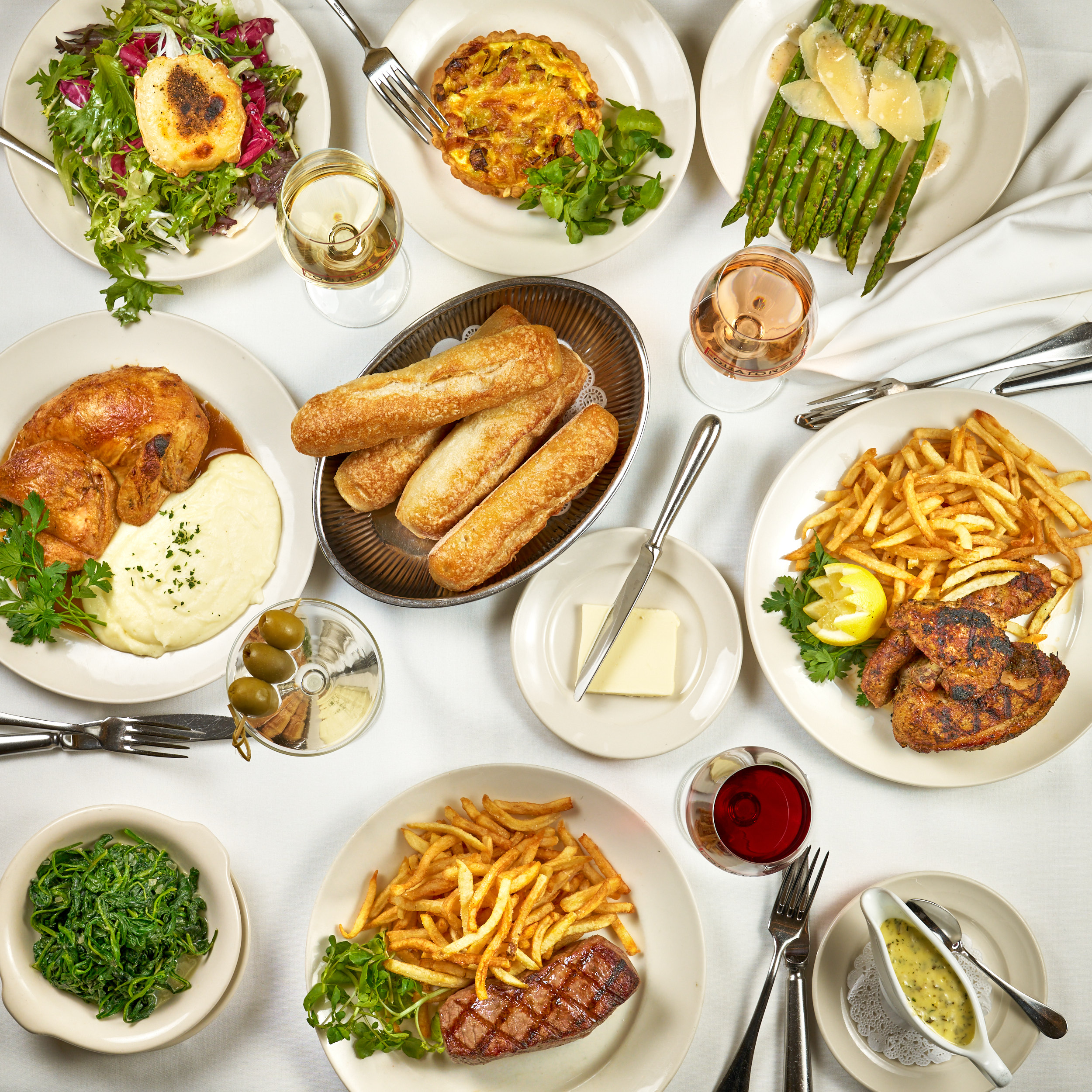 a table topped with different types of food on a plate