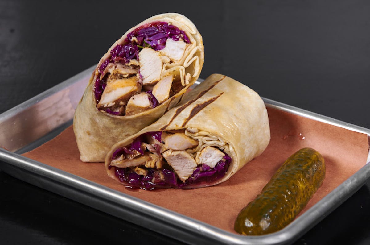 wraps on a plate